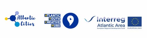 Logos Atlantic Cities AYCH et Interreg Atlantic Area