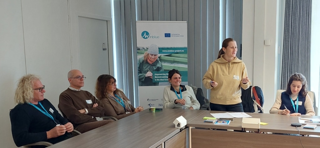 Interactive session during the WINBLUE Pilot-Training Workshop in La Rochelle.